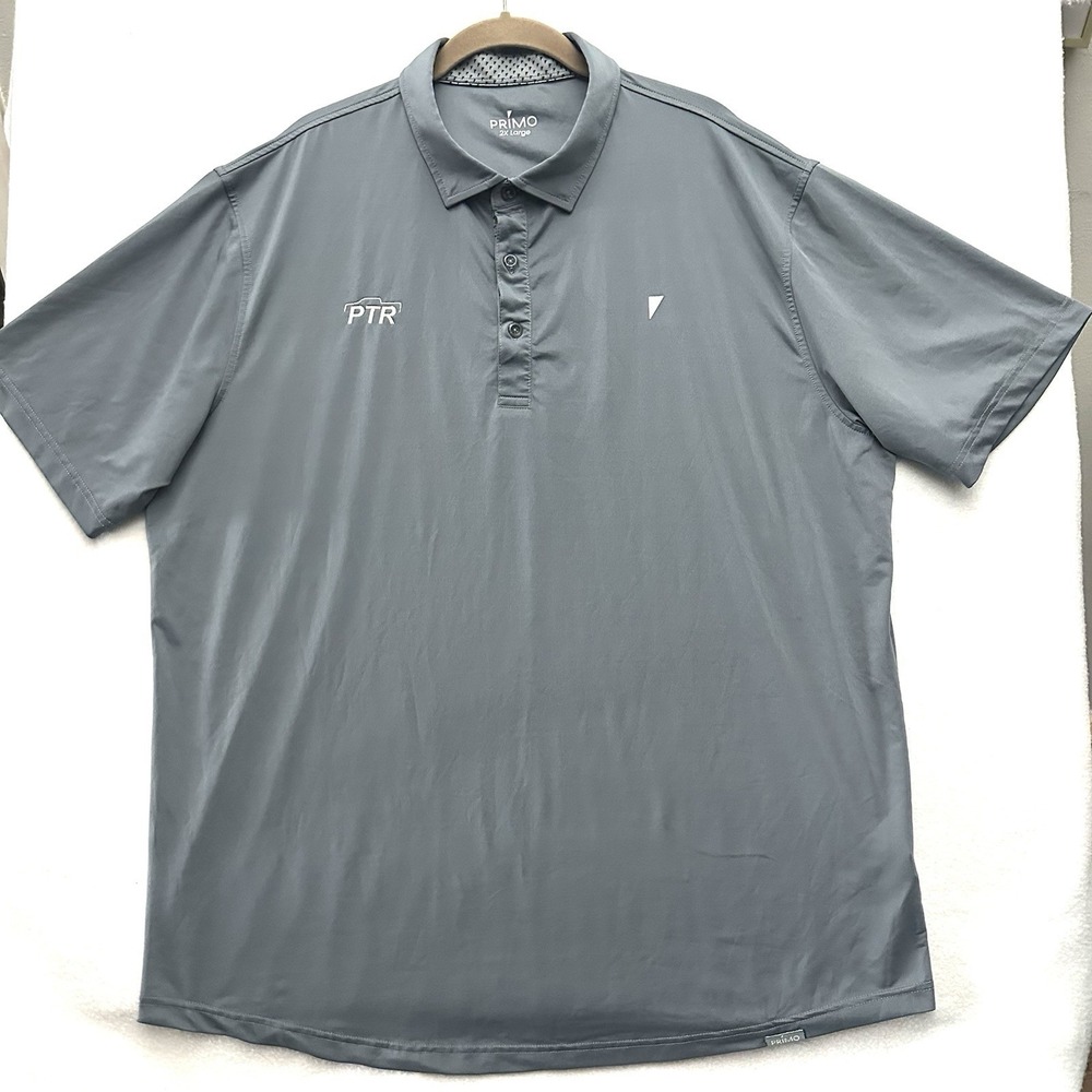 Primo Golf Polo Shirt 2XL Performance Branded Premier Truck Rental PTR Gray